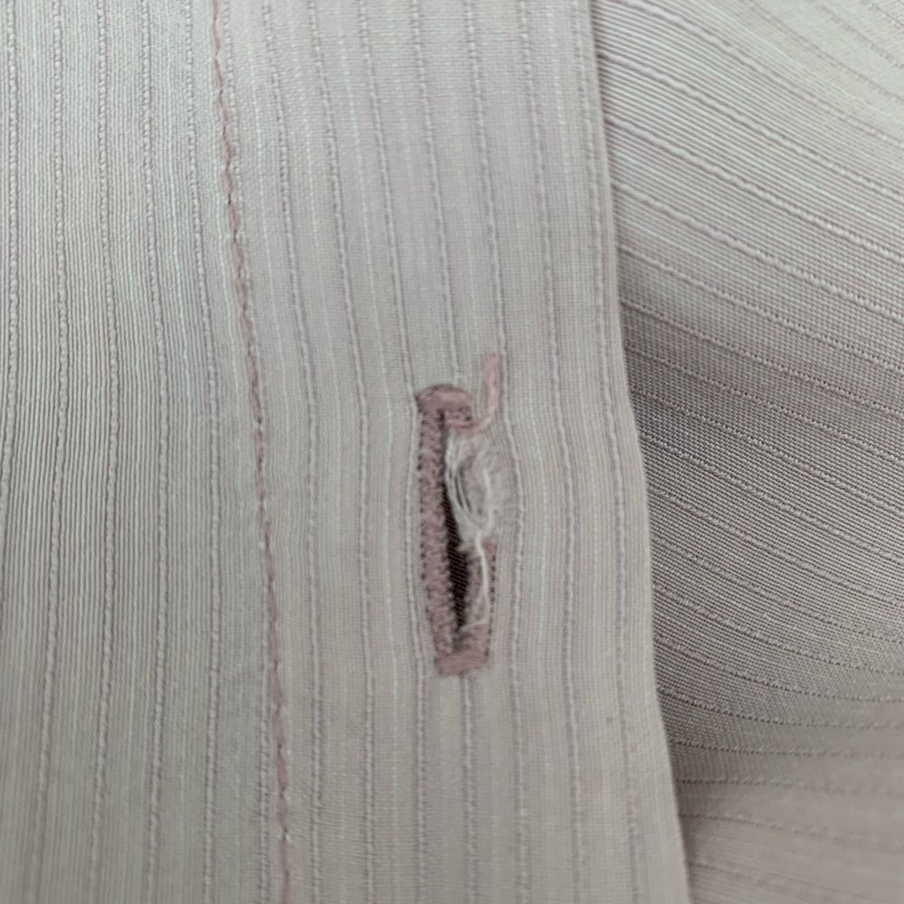 Flax Light Dusty Pink Button Down Blouse Size M - image 6